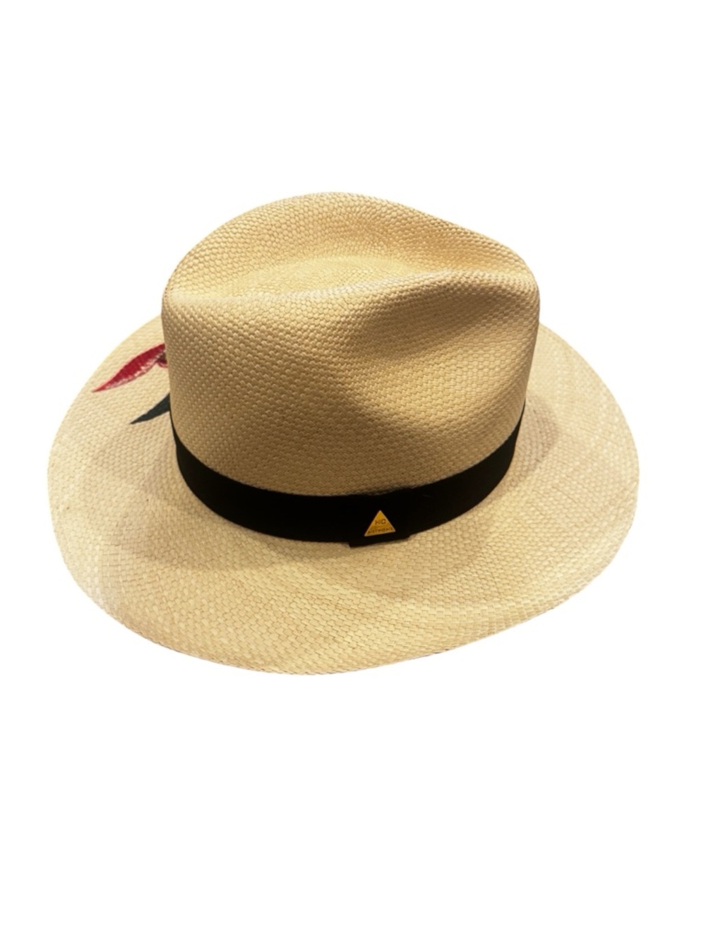 Hannia Char Cala Flower Hat – Bold Red Calla Lily Toquilla Straw Panama - Picture 6 of 9